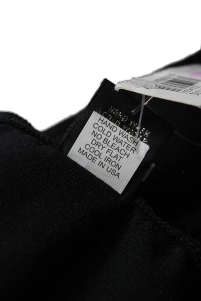 Only Hearts Womens Black V-Neck Long Sleeve Blouse Size L