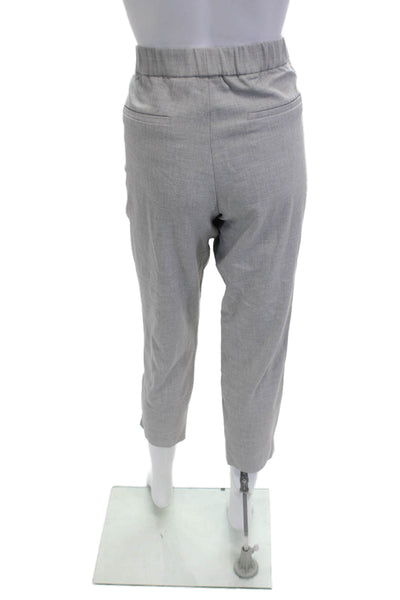Zara Women Cropped Ankle Dress Pants Gray Size M