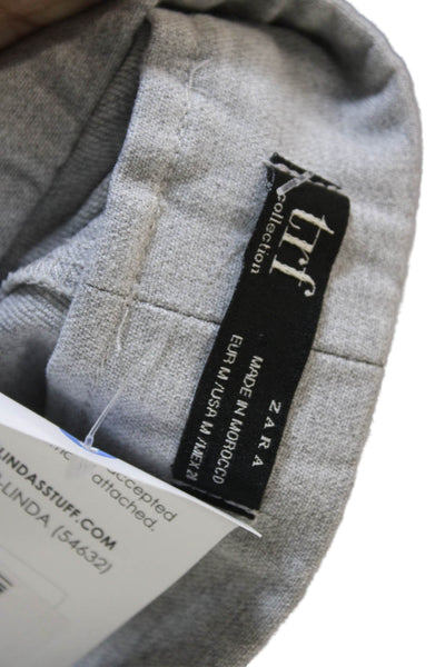 Zara Women Cropped Ankle Dress Pants Gray Size M