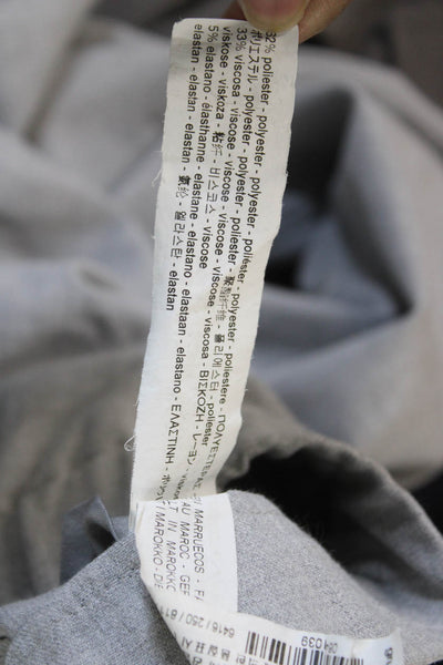 Zara Women Cropped Ankle Dress Pants Gray Size M