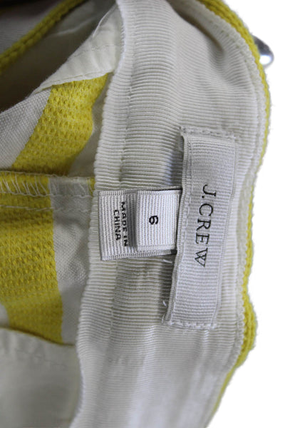 J Crew Unisex Striped Beach Shorts White Size 6