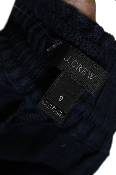 J Crew Unisex Dark Blue Linen Beach Drawstring Shorts Size S