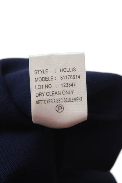Theory Womens A-Line Tank Dress Dark Blue Sleeveless Zip Solid Size 0
