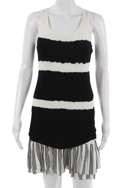 Bailey 44 Womens Black Striped Sleeveless Tank Mini Dress Size S