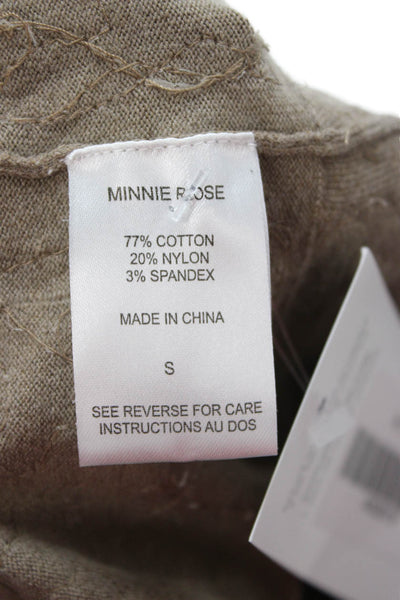 Minnie Rose Women Sweater Dress Brown Long Sleeve Size S