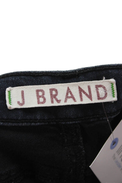 J Brand Women Skinny Ankle Jeans Dark Blue Mid Rise Button Size 26