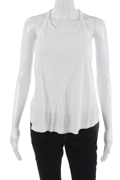 FP Movement Womens Basic White Camisole Sleeveless Boho Cotton Modal Size M