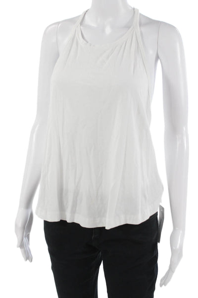 FP Movement Womens Basic White Camisole Sleeveless Boho Cotton Modal Size M