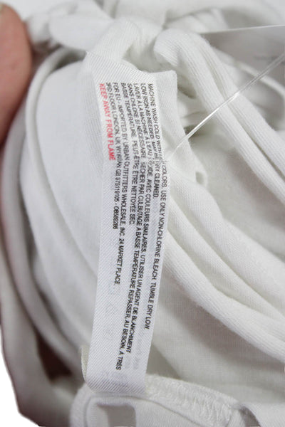 FP Movement Womens Basic White Camisole Sleeveless Boho Cotton Modal Size M