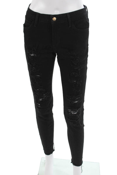 Joes Womens Ankle Skinny High Rise Black Jeans Size 28