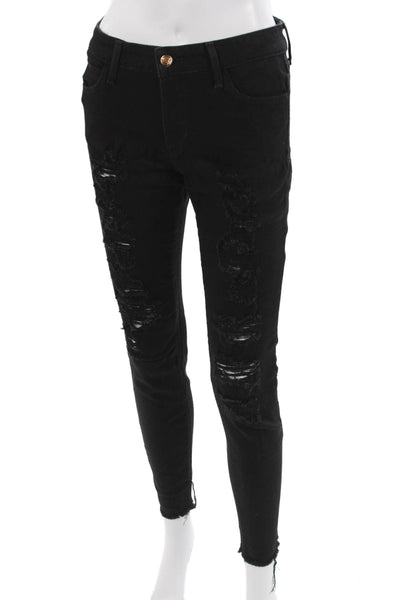 Joes Womens Ankle Skinny High Rise Black Jeans Size 28