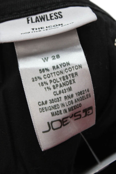 Joes Womens Ankle Skinny High Rise Black Jeans Size 28