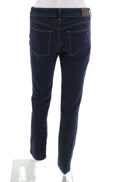 DL1961 Women Dark Blue Skinny Straight Jeans Mid Rise Size 30