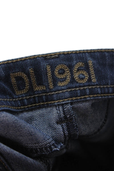 DL1961 Women Dark Blue Skinny Straight Jeans Mid Rise Size 30