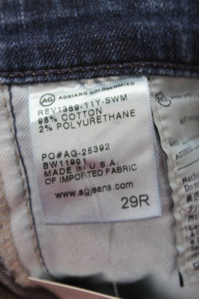 AG Adriano Goldschmied Womens Ankle Skinny Jeans Dark Blue Size 29
