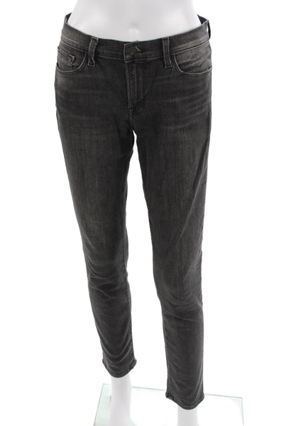 J Brand Womens Skinny Ankle Jeans Dark Gray Size 27