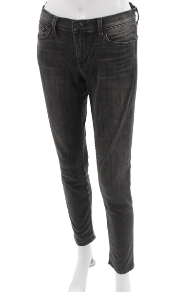 J Brand Womens Skinny Ankle Jeans Dark Gray Size 27