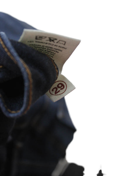 J Brand Women Skinny Dark Blue Jeans Button Mid Rise Size 29