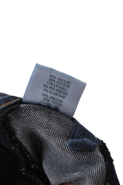 J Brand Womens Skinny Jeans Dark Blue Maternity Mid Rise Size 27