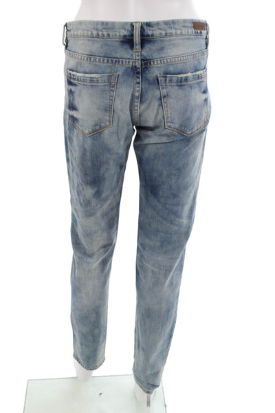Blank NYC Unisex Straight Tapered Light Blue Jeans Size 28