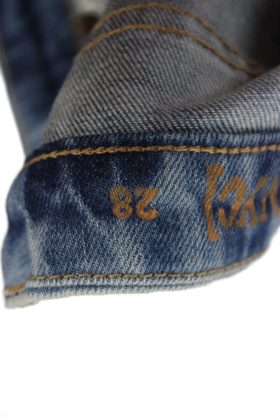 Blank NYC Unisex Straight Tapered Light Blue Jeans Size 28
