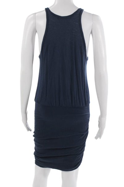 Stateside Womens Tank Dress Dark Blue Sleeveless Knee Length Size M