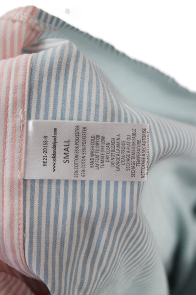 Solid & Striped Unisex Button-Down Light Blue Striped Long Sleeve Size S