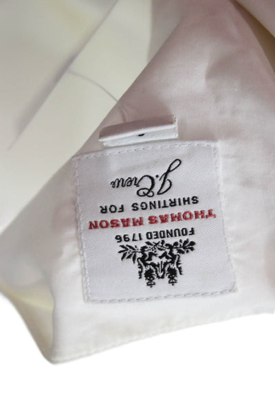 Thomas Mason For J Crew Women White V-Neck Sleeveless Blouse Size 2