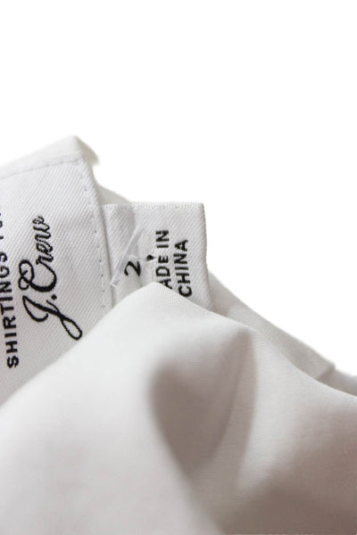 Thomas Mason For J Crew Women White V-Neck Sleeveless Blouse Size 2