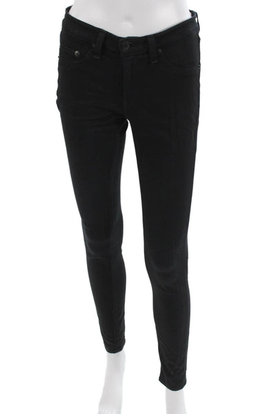 Rag & Bone Womens Black Skinny Jeans Designer Size 27
