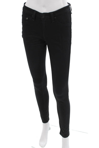 Rag & Bone Womens Black Skinny Jeans Designer Size 27