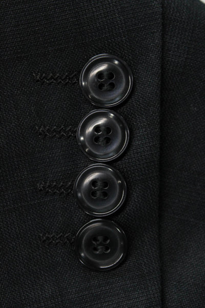 Alberto Cardinali Mens Dark Gray Classic Suit Jacket Collared Size 46