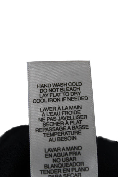 Frame Womens Basic Dark Blue T-Shirt 3/4 Sleeve Petite Size S