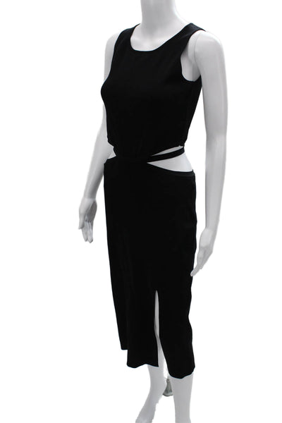 Lucy Paris Women Bodycon Tank Dress Black Sleeveless Round Neck Size M