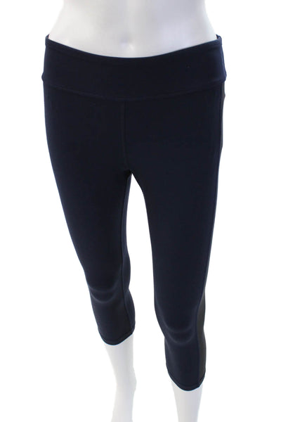 Tory Sport Womens Capri Leggings Dark Blue Sports Polyester Size S