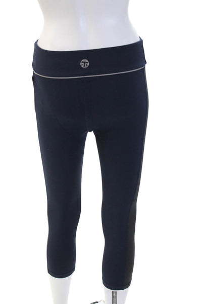 Tory Sport Womens Capri Leggings Dark Blue Sports Polyester Size S