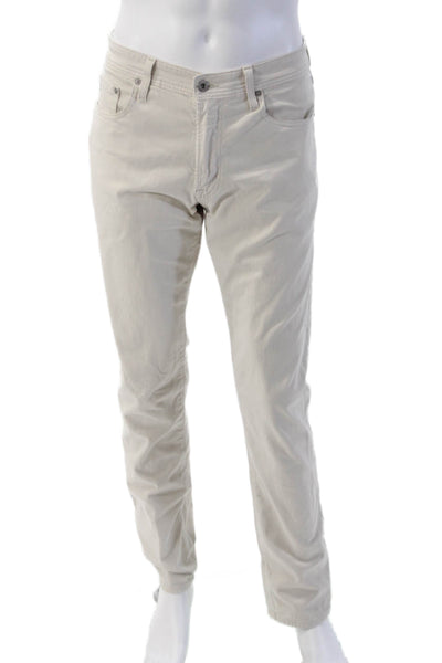 AG Adriano Goldschmied Mens Chinos Beige Size 34