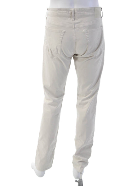 AG Adriano Goldschmied Mens Chinos Beige Size 34