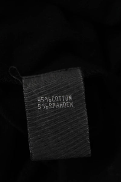 Kenneth Cole Reaction Women Black Mock Neck Long Sleeve Basic Top Size M