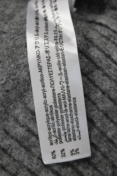 Zara Unisex Gray V-Neck Pullover Sweater Size M