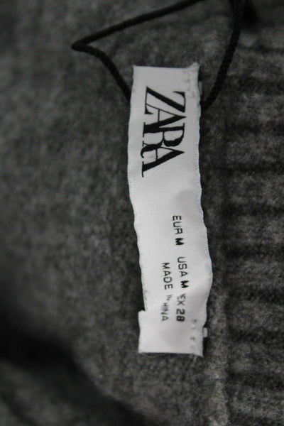 Zara Unisex Gray V-Neck Pullover Sweater Size M