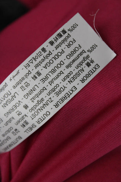 Zara Women Pink V-Neck Polyester Blazer Long Sleeve Size XS
