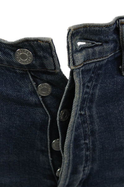 Agolde Women Ankle Skinny High Waist Dark Blue Jeans Size 23