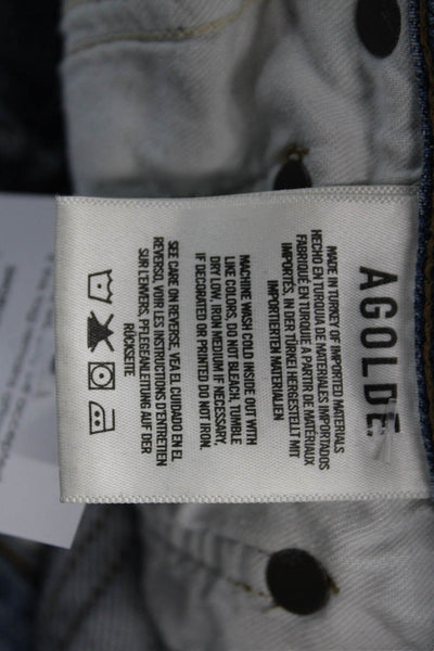 Agolde Women Ankle Skinny High Waist Dark Blue Jeans Size 23