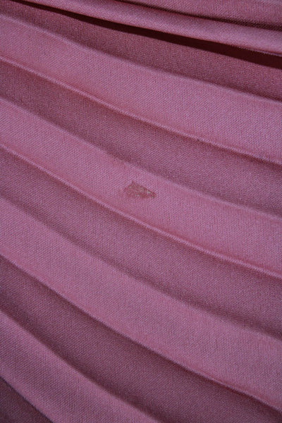 Club Monaco Womens Pleated Midi Skirt Pink 100% Polyester Size XS