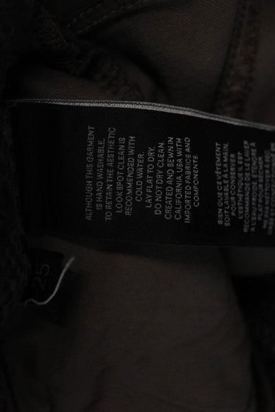 J Brand Womens Ankle Jeggings Black Snake Print Size 25