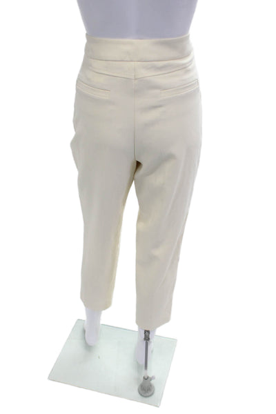 Zara Women Ankle Cropped Dress Pants Beige Size M