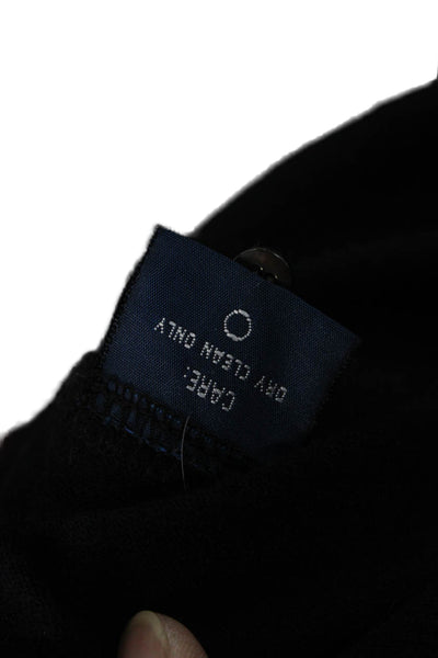 Ralph Lauren Blue Label Mens Black Wool Dress Shirt Size M