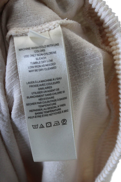 Maeve Anthropologie Unisex Beige Pullover Sweater Long Sleeve Size S
