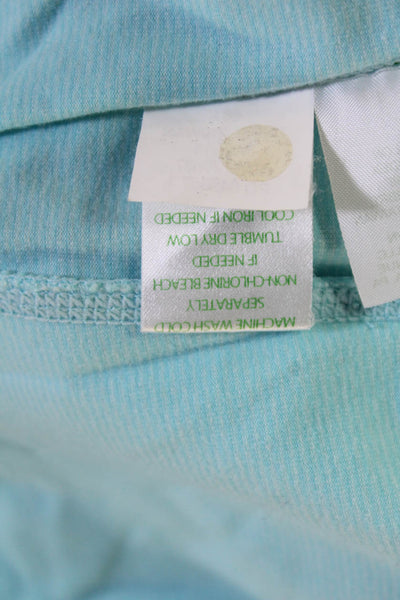 Lilly Pulitzer Womens Striped Mock Neck Full Zip Active Jacket Blue Size S
